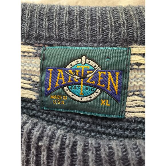 Vintage 80s Jantzen Grandpa Sweater Cosby Men's XL Crewneck USA - Picture 6 of 6